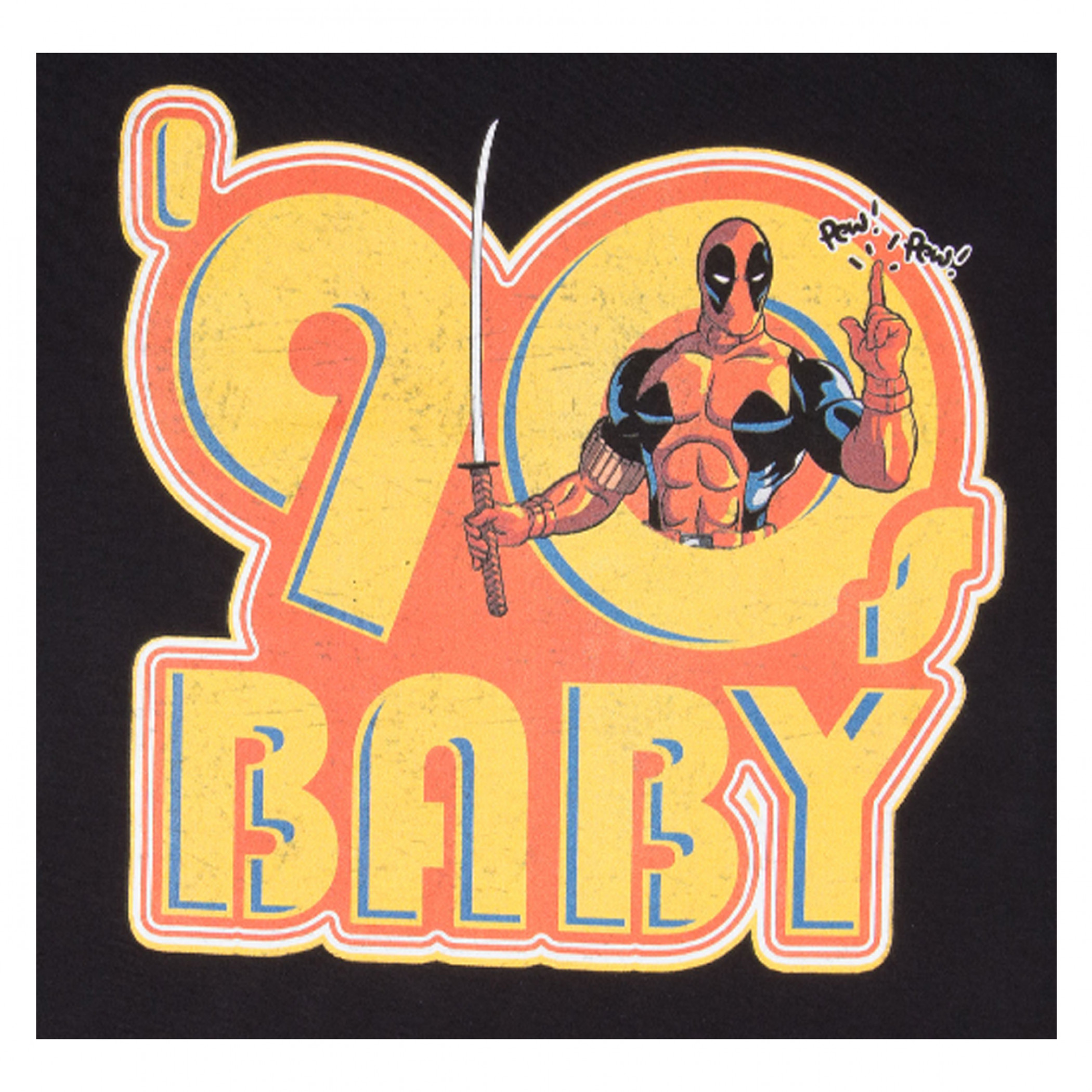 Deadpool '90s Baby "Pew! Pew!" T-Shirt